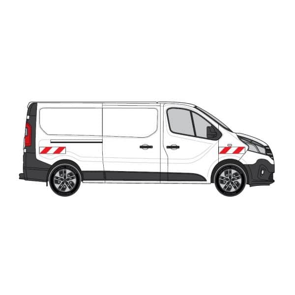 Kit Rouge-Blanc CL. A Standard - RENAULT Trafic H1 2P Tôlées (2021) – Image 2